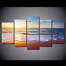 Load image into Gallery viewer, 5 Piece Canvas Art Beach Pictures HD Printed Wall Art Home Decor Canvas Painting Picture Poster Prints Free Shipping NY-6584C
