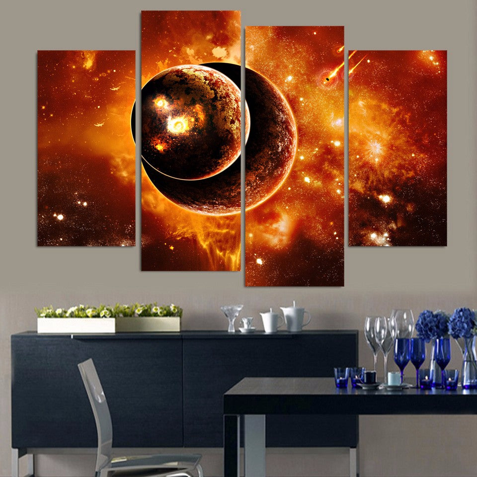 HD Printed Fantasy universe Planet Painting Canvas Print room decor print poster picture canvas Free shipping/ny-5770