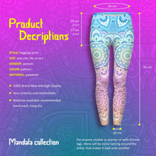 Load image into Gallery viewer, Fashion Fitness Legging Mandala Gradient Light Printing Bottoms Slim Leggings High Waist
