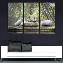 Load image into Gallery viewer, HD Printed Buddha stone bamboo forest Painting Canvas Print room decor print poster picture canvas Free shipping/NY-6813C

