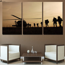 Load image into Gallery viewer, HD printed 3 piece canvas art helicopter army sunset wall pictures for living room canvas painting artwork Free shipping NY-6551
