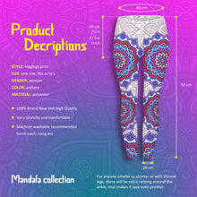 Load image into Gallery viewer, Fitness Legging Elegant Red Mandala Printing Women Pants
