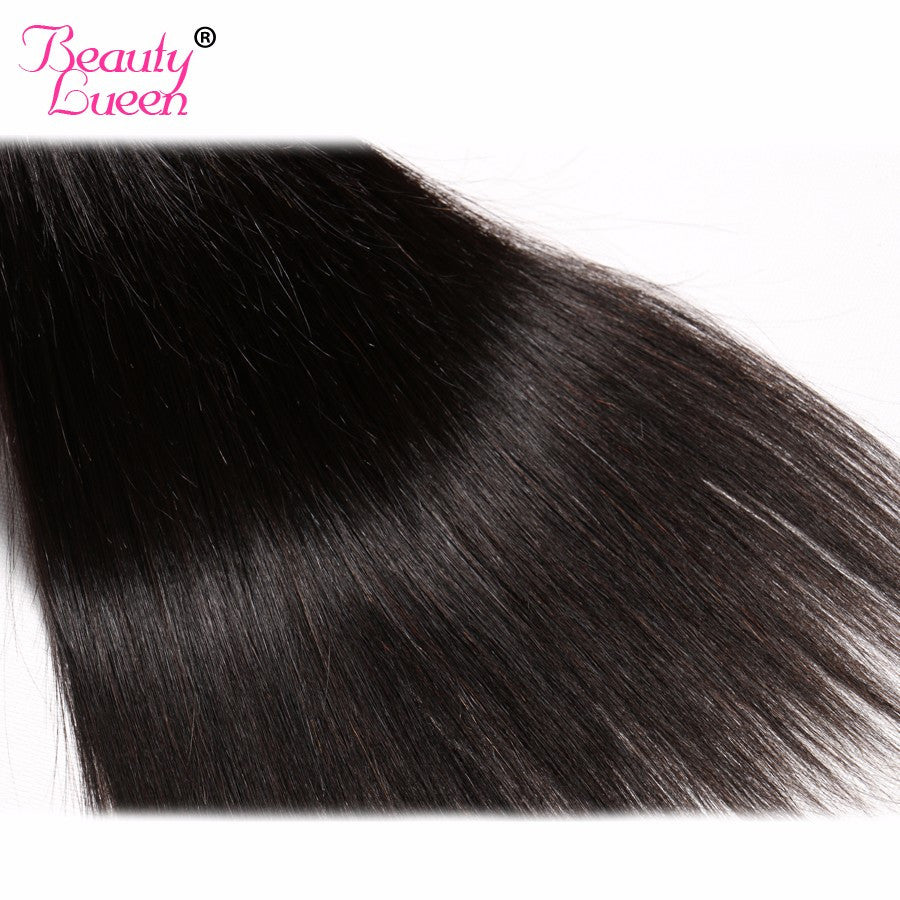 Tissage Brazilian Straight Hair Weave Human Hair Extensions Natural Color 8-28 inch Can Be Bleached BEAUTY LUEEN Non Remy Hair