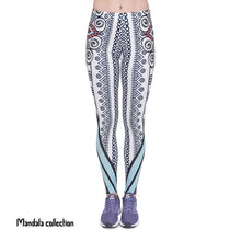 Load image into Gallery viewer, Fitness Legging Sun Mandala Printing Fashion Bottoms Sexy High Waist Leggings Women Pants
