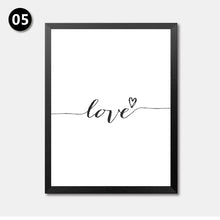 Load image into Gallery viewer, English Art Letters Quotes Painting Wall Decor Painting Love Canvas Art Print Poster, Wall Pictures For Home Decoration HD2163
