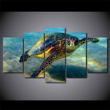 Load image into Gallery viewer, HD Printed 5 Piece Wall Art Canvas Deep Ocean Turtles Canvas Painting Posters and Prints Large Art Print Free Shipping ny-6503
