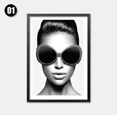 Posters And Prints Wall Art Canvas Painting Cuadros Brown Eye Girl Pictures Wall Pictures For Living Room Nordic No Poster Frame