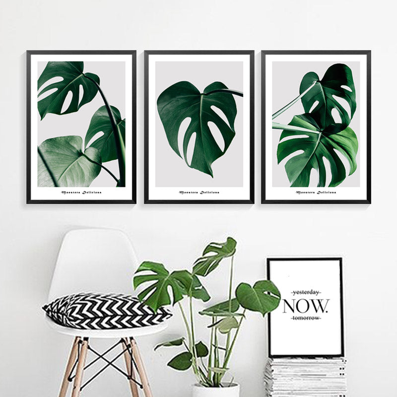 Posters And Prints Wall Art Canvas Painting Wall Pictures For Living Room Green Cuadros Nordic Decoration Art No Poster Frame