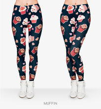 Load image into Gallery viewer, Muffins 3D Graphic Full Printing teenage fitness Legging Sexy Punk Workout
