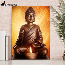 Load image into Gallery viewer, HD Printed 1 piece Buddha sitting painting living room decoration  paintings for living room wall Free shipping/NY-6814C
