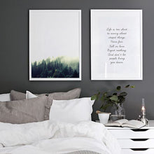 Load image into Gallery viewer, Forest Landscape Canvas Art Print Painting Poster, Nordic Style Wall Pictures for Home Decoration, Wall Decor BW004
