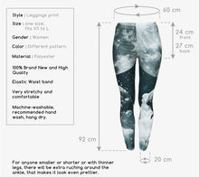 Load image into Gallery viewer, Night Moon 3D Printing Our world Legging Punk Women Legins Stretchy Trousers Casual Leggings
