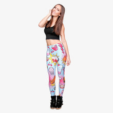 Load image into Gallery viewer, Fast Food Comix 3D Printing Punk Women Ladies Legging Stretchy Trousers Casual Pants Leggings
