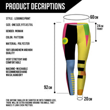 Load image into Gallery viewer, Women Leggings Simple Geometry Splicing Printing Leggins Fitness Legging Sexy High Waist
