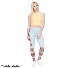 Load image into Gallery viewer, Women Legging Mandala and White Dots Printing Fashion Bottoms Slim High Waist Leggings Fitness
