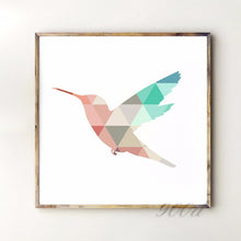 Load image into Gallery viewer, Geometric Flying Woodpecker Canvas Art Print Painting Poster, Wall Pictures For Home Decoration, Frame not include 237-30
