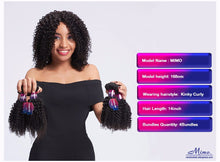 Load image into Gallery viewer, Mornice Hair Malaysian Remy Hair 1 Bundle Kinky Curly Human Hair Weave Natural Black Color Double Weft Free Shipping 100g
