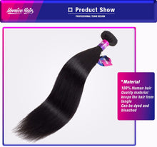 Load image into Gallery viewer, Mornice Hair Brazilian Straight Hair 100% Remy Human Hair Weave 1 Bundle Free Shipping Natural Black 12inch to 26inch 100g
