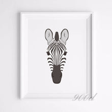 Load image into Gallery viewer, Animal Set Canvas Art Print Painting Poster, Giraffe, Zebra, cheetah Wall Pictures for Home Decoration, Home Decor FA384
