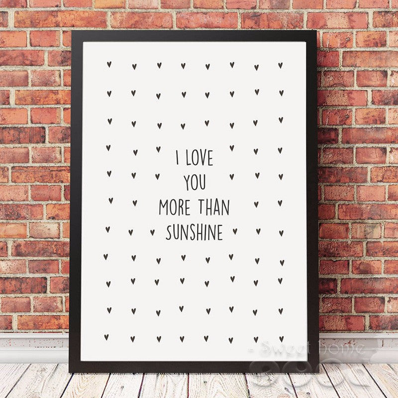 Love Quote Canvas Art Print Painting Poster, Wall Pictures For Home Decoration, Giclee Print Wall Decor 160