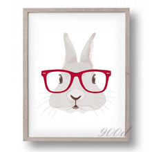 Load image into Gallery viewer, Lovely Cartoon rabbit Canvas Art Print Painting Poster,  Wall Pictures for Home Decoration, Home Decor FA389
