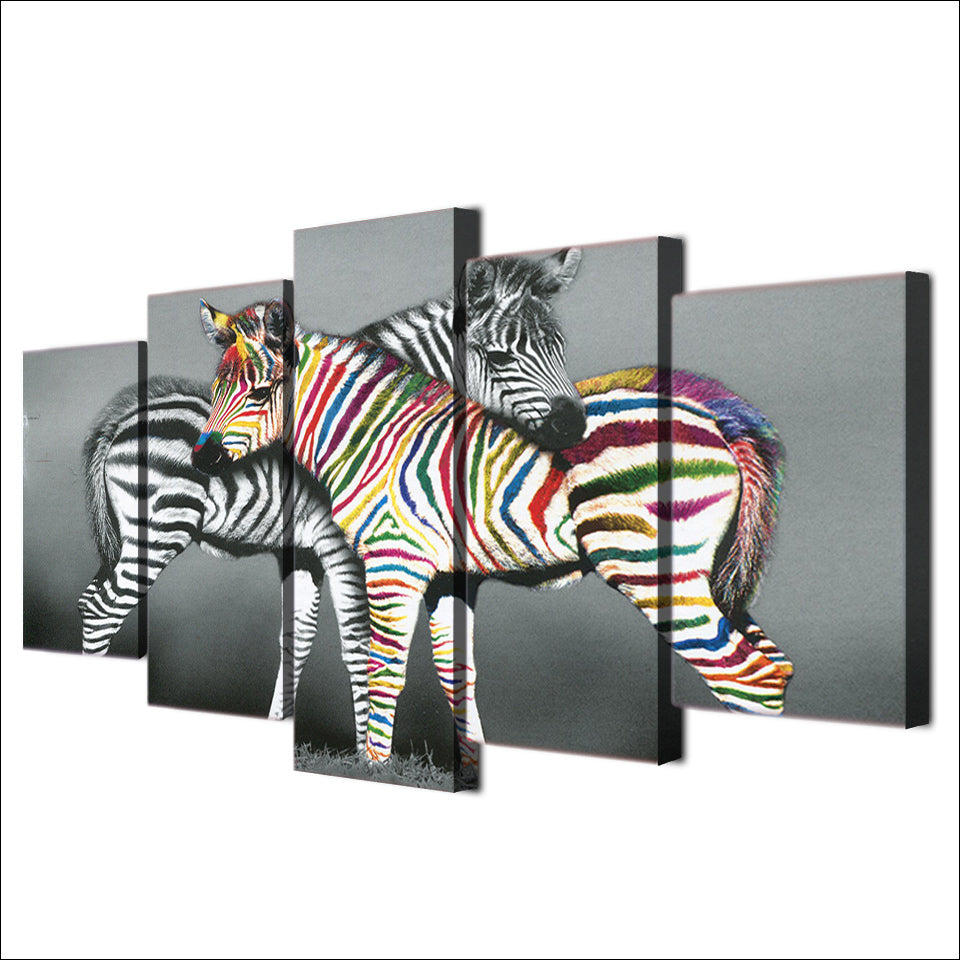 HD Printed netherlands zebra black colorful Painting Canvas Print room decor print poster picture canvas Free shipping/NY-5919
