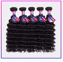 Load image into Gallery viewer, Mornice Hair Malaysian Deep Wave Remy Hair 100% Human Hair Weave 1 Bundle 12&quot;-26&quot; Hair Bundles  Free Shipping Natural Black 100g
