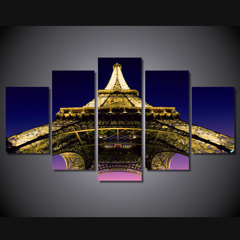 HD Printed Eiffel Tower Landscape Group Painting Canvas Print room decor print poster picture canvas Free shipping/ny-200