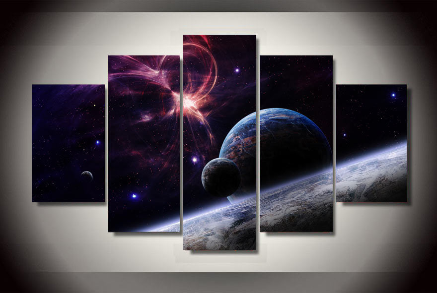 HD Printed planets stars galaxies Painting on canvas room decoration print poster picture canvas Free shipping/ny-1766