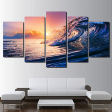 Load image into Gallery viewer, HD Printed ocean wave blue sea sky Painting Canvas Print room decor print poster picture canvas Free shipping/ny-2087
