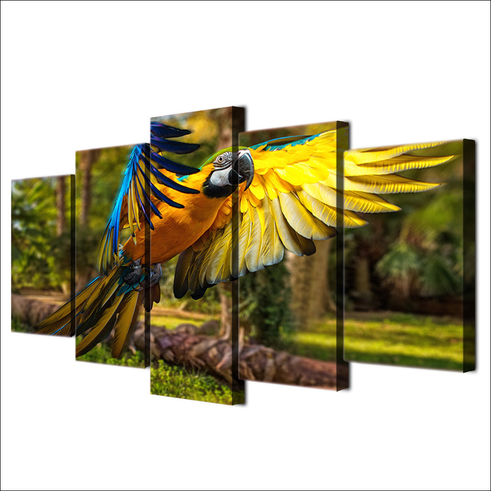 HD Printed derevya popugay polet parrot wings Painting Canvas Print room decor print poster picture canvas Free shipping/ny-4525