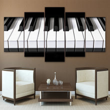 Load image into Gallery viewer, 5 pieces canvas art piano keys HD printed music poster canvas painting home decor wall pictures for living room CU-1456C
