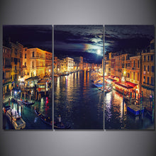 Load image into Gallery viewer, 3 Pcs Canvas Art Italy Venice Canal Poster HD Printed Wall Art Home Decor Canvas Painting Picture Prints Free Shipping NY-6595A
