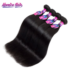 Load image into Gallery viewer, Mornice Hair Malaysian Remy Hair Straight 1 Bundle Natural Color 100% Human Hair Bundles Weave 12-26 Free Shipping 100g

