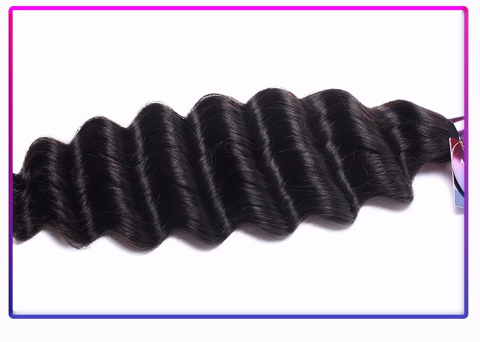 Mornice Hair Brazilian Loose Deep Human Hair Weave 100% Remy Hair Natural Black Color Hair Bundles Free Shipping 100g