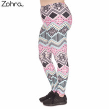 Load image into Gallery viewer, Large Size Women Leggings Aztec Printing High Waist Leggins Plus Size Stretch Trousers Pants
