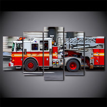 Load image into Gallery viewer, 5 Piece Canvas Art HD Printed fire engine Canvas Paintings for Living Room Wall Art Posters and Prints Free Shipping CU-1511B
