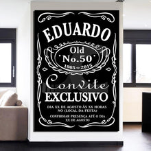 Load image into Gallery viewer, HD Printed 1 piece Canvas Painting Eduardo Jack Daniel Poster Black and White Painting Room Decoration Free Shipping/ny-6672D

