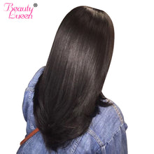 Load image into Gallery viewer, Unprocessed Indian Virgin Hair Straight Weave 100% Human Hair Extensions Natural Color Can Be Dyed Hair Bundles Beauty Lueen
