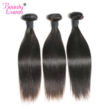 Load image into Gallery viewer, Unprocessed Peruvian Virgin Hair 8-28&quot;Straight Hair Weave Human Hair Bundles Can Be Dyed And Bleached Free Shipping Beauty Lueen
