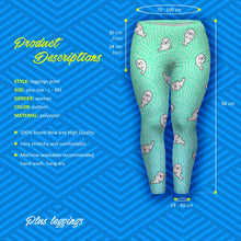 Load image into Gallery viewer, Large Size Leggings Little Sea Lion Printed High Waist Leggins Plus Size Trousers Stretch Pants
