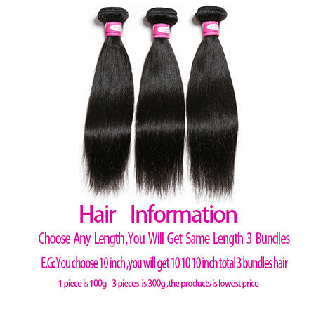 Unprocessed Virgin Brazilian Hair Extensions Human Hair Bundles Can Buy 3 Bundles Natural Color Hair Can Be Dyed Beauty Lueen
