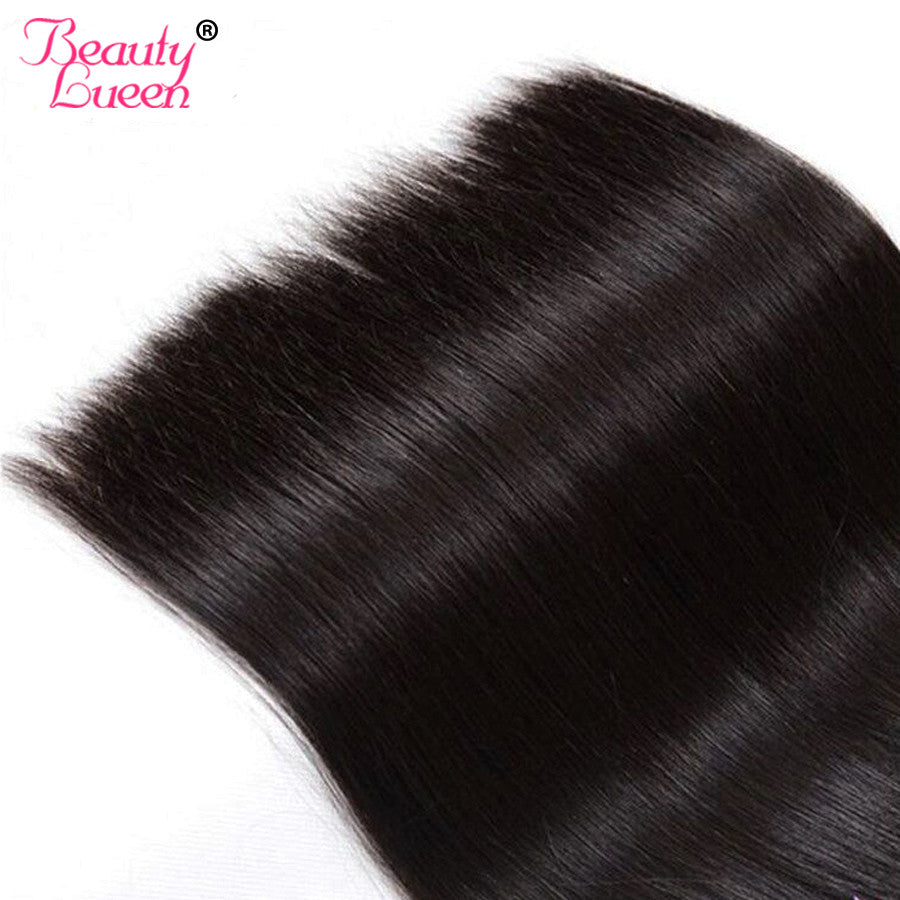 Raw Indian Virgin Hair Straight 100% Human Hair Extensions Beauty Lueen Products 8-28 inch 1 Piece Hair Extension Free Shipping