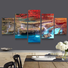 Load image into Gallery viewer, BANMU canvas Painting wall art decoration London Home Decoration Art Maple Trees Landscape Modular Pictures Painting On The Wall
