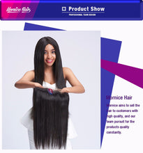 Load image into Gallery viewer, Mornice Hair Brazilian Remy Hair Straight Hair Pre Plucked 360 Lace Frontal Density 130% Bleached Knots With Baby Hair
