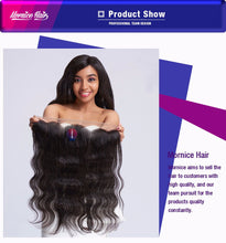 Load image into Gallery viewer, Mornice Hair Brazilian Remy Hair Ear To Ear Lace Frontal Closure Body Wave Free Part Density 130% Bleached Knots With Baby Hair
