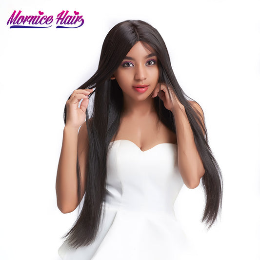 Mornice Hair Peruvian Straight Remy Hair 1 Bundle 12-26 Inch Natural Black Color 100% Human Hair Weave Free Shipping 100g