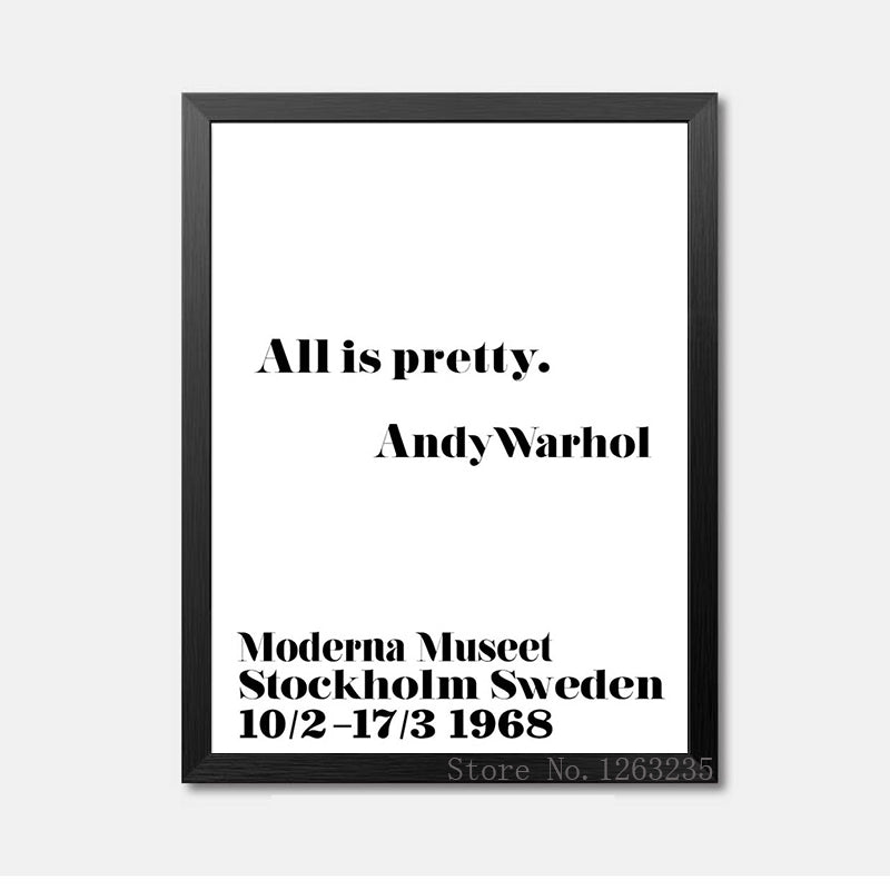 Nordic Poster Posters And Prints Wall Art Canvas Painting Andy Warhol Life Quotes Wall Pictures For Living Room No Poster Frame
