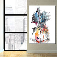 Load image into Gallery viewer, HD Printed 1 piece music guitar canvas painting abstract art canvas pictures for living room decoration Free shipping/ny-6678D
