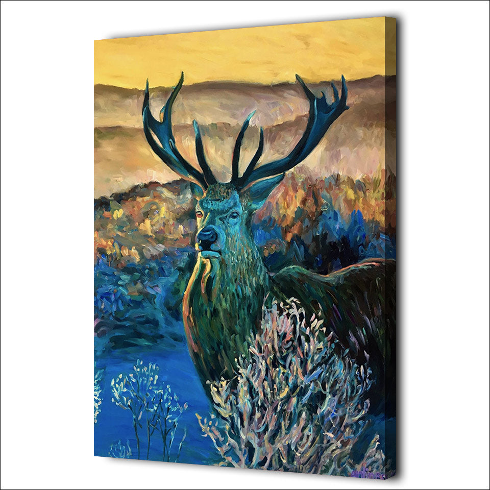 HD Printed 1 piece Canvas Painting Color Deer Paintings for Living Room Wall Room Decoration Posters Free Shipping ny-6670C
